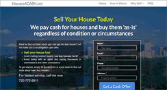 Desktop Screenshot of houses4cash.net